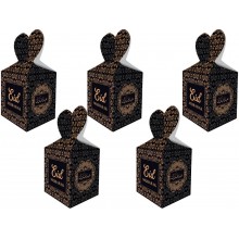 Gift Boxes - Eid Black Gold Luxury - 5 Pk